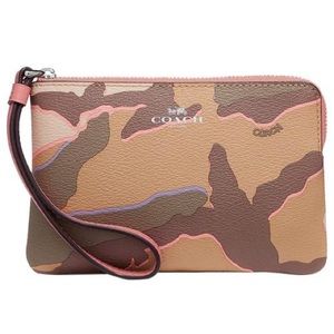 NWT Coach Wild Camo Wristlet.